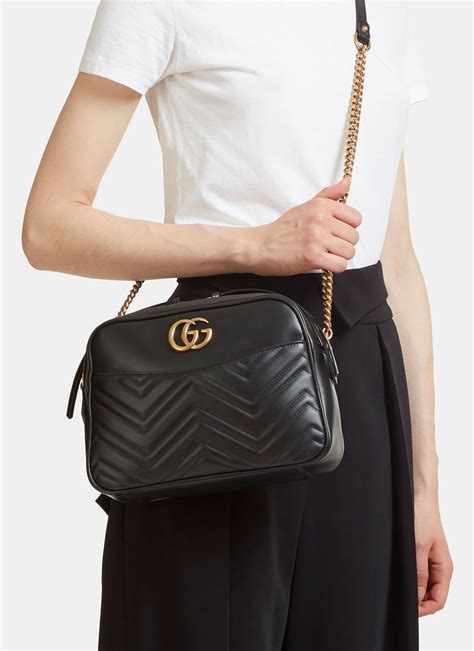 gucci gg marmont matelassé medium shoulder bag|gucci marmont camera bag small.